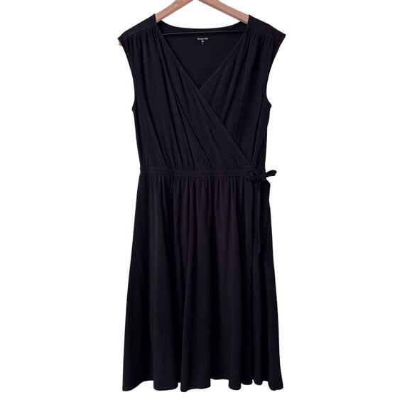 EUC GARNET HILL Faux Wrap Dress Size S Jersey Knit Sleeveless Business Casual‎ - Picture 2 of 15